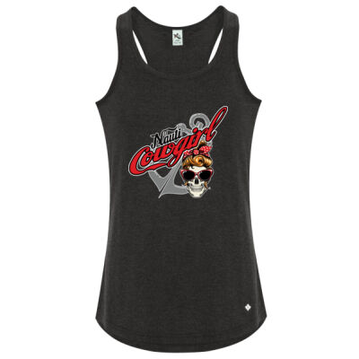 LADIES - Nauti Cowgirl TRIBLEND RACERBACK Tank Thumbnail
